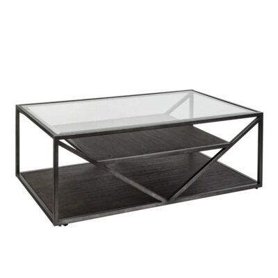 Liberty Furniture | Living Room Contemporary Rectangular Cocktail Table with Glass Top