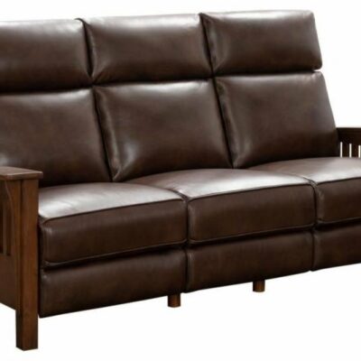 Barcalounger | Living Room Artisan Power Reclining Sofa With Adjustable Headrests-Wenlock Fudge