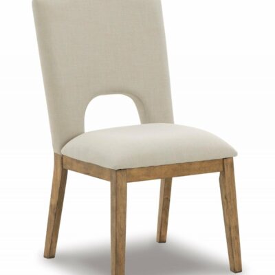 Signature Design by Ashley | Dining Room Upholstered Dining Chair with Open Back Detail