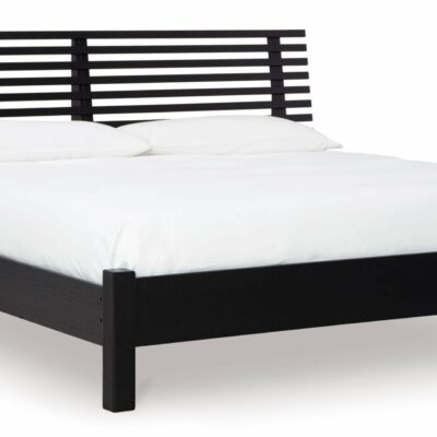 Signature Design by Ashley | Bedroom Contemporary Queen Slat Panel Bed