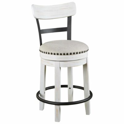 Signature Design by Ashley | Dining Room Counter Height Swivel Barstool with Upholstered Seat