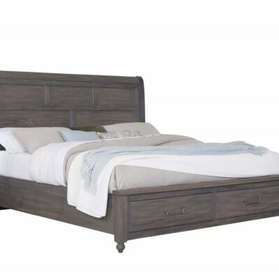 Vaughan Bassett | Bedroom Transitional Queen Sleigh Storage Bed