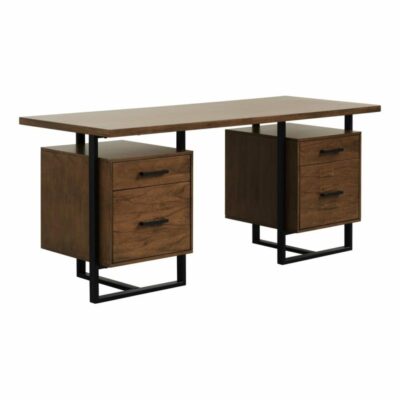 Homelegance | Home Office Transitional Writing Desk with 4 Dovetail Drawers