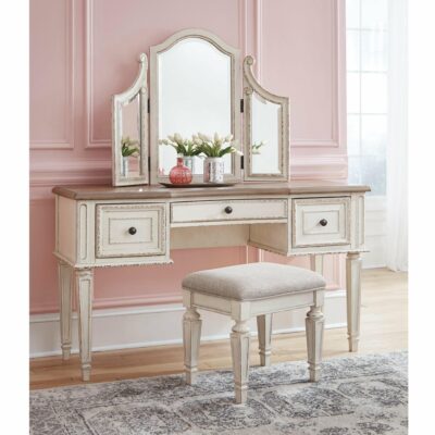 Signature Design by Ashley | Bedroom Vanity/Mirror/Stool Set