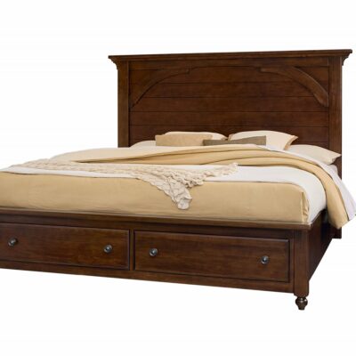 Vaughan Bassett | Bedroom Transitional Queen Mansion Storage Bed