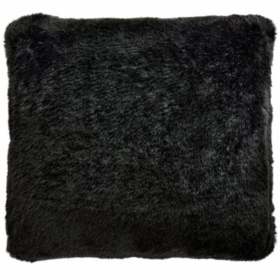 Signature Design by Ashley | Living Room Gariland Black Faux Fur Pillow