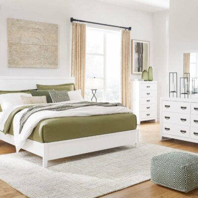 Signature Design by Ashley | Bedroom Queen Panel Bed, Dresser, Mirror And Nightstand