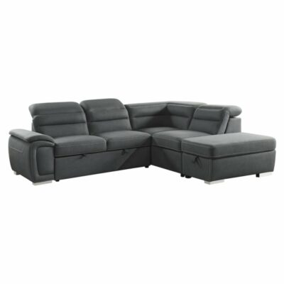 Homelegance | Living Room Contemporary 3-Piece Sectional with Adjustable Headrests