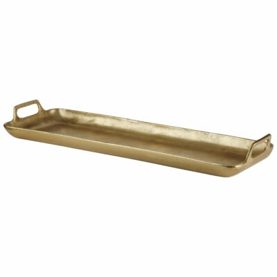 Signature Design by Ashley | Accents & Decor Posy Gold Finish Tray