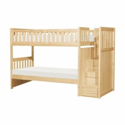 Homelegance | Kids Youth Twin/Twin Bunk Bed with Steps