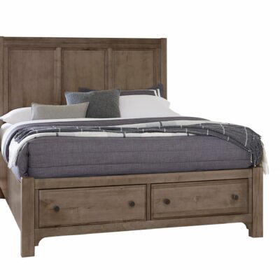 Vaughan Bassett | Bedroom Traditional Farmhouse Queen Panel Storage Bed