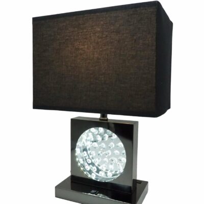 Crown Mark | Accents & Decor Contemporary Black Nickel Table Lamp