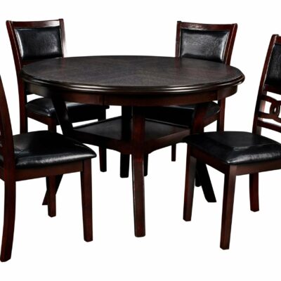 New Classic | Dining Room Contemporary 5-Piece Dining Table and Chair Set with Table Storage