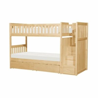 Homelegance | Kids Casual Youth Bunk Bed With Reversible Step Storage and Underbed Storage