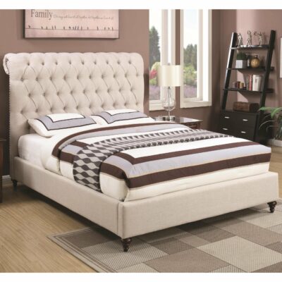 Coaster | Kids Full Upholstered Bed in Beige Fabric