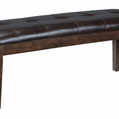 Signature Design by Ashley | Dining Room Large Faux Leather Upholstered Dining Room Bench