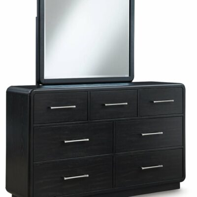 Signature Design by Ashley | Bedroom Contemporary 7-Drawer Dresser and Mirror