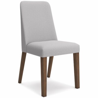 Signature Design by Ashley | Dining Room Mid-Century Modern Dining Chair in Gray Fabric