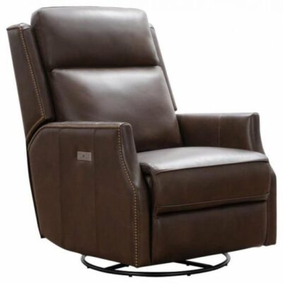 Barcalounger | Living Room Cavil Power Swivel Glider Recliner With Adjustable Headrest – Ashford Walnut