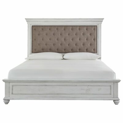 Benchcraft | Bedroom Relaxed Vintage Queen Upholstered Bed with Distressed Finish