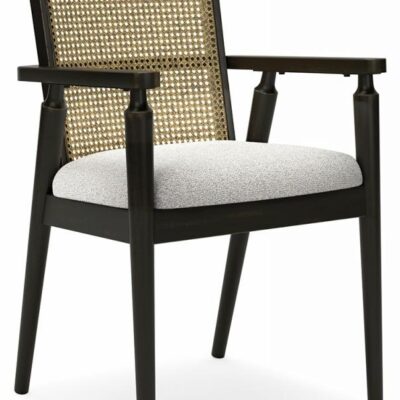 Signature Design by Ashley | Dining Room Dining Arm Chair with Faux Cane Backrest