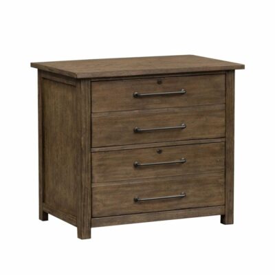 Liberty Furniture | Home Office Rustic Industrial Lateral 2-Drawer File Cabinet with Lockable Drawers