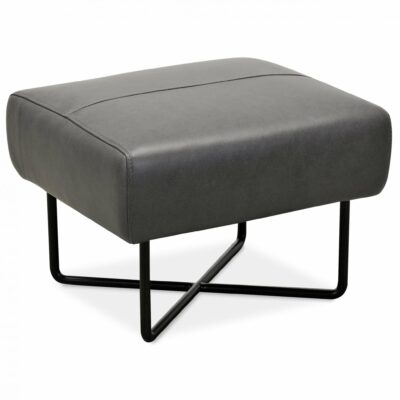 Hooker Furniture | Living Room Contemporary Ottoman with Metal Legs