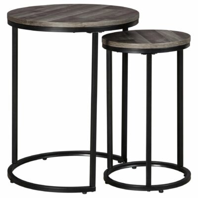 Signature Design by Ashley | Living Room 2-Piece Round Nesting Accent Table Set