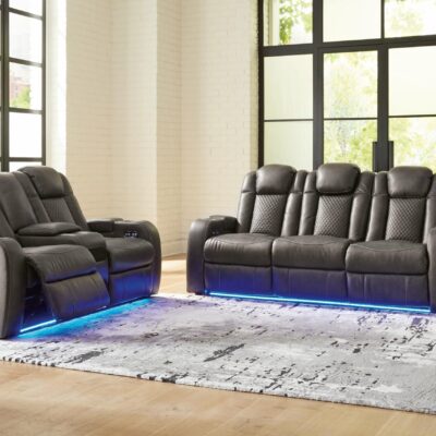 Signature Design by Ashley | Living Room Power Reclining Sofa And Loveseat