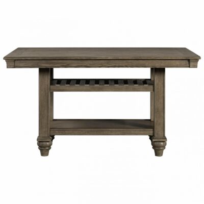 Intercon | Dining Room Transitional Counter Height Table with Bottom Shelving