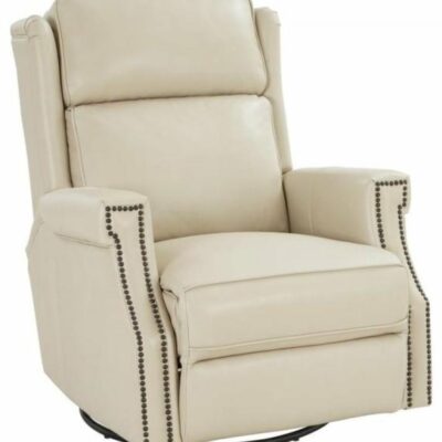 Barcalounger | Living Room Brookmore Power Swivel Glider Recliner With Adjustable Headrest – Barone Parchment