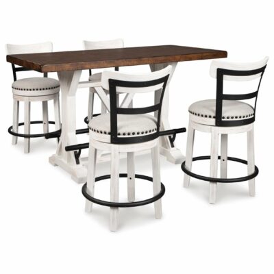 Signature Design by Ashley | Dining Room Counter Height Dining Table and 4 Barstools