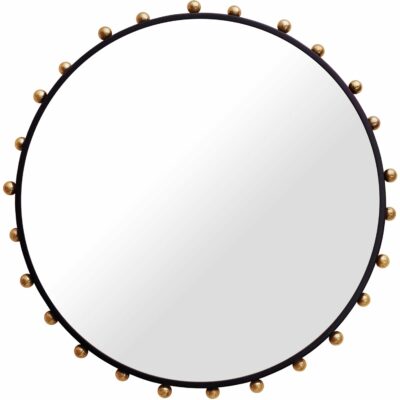 Meridian Furniture | Accents & Decor Raven Black / Gold Mirror