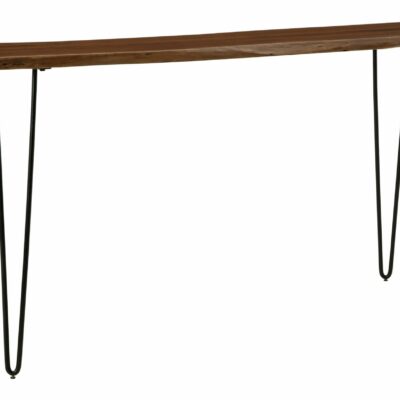 Signature Design by Ashley | Dining Room Counter Height Dining Table with Live Edge-Style and Hairpin Legs