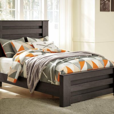 Signature Design by Ashley | Kids Full Panel Bed in Charcoal Finish