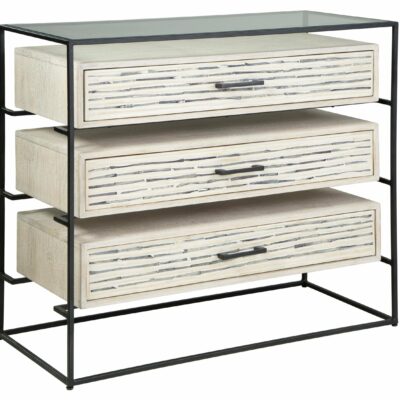 Signature Design by Ashley | Living Room Contemporary 3-Drawer Accent Cabinet