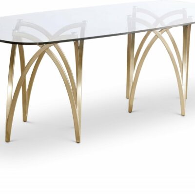 Meridian Furniture | Dining Room Madelyn Gold Dining Table