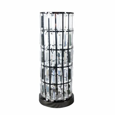 Crown Mark | Accents & Decor Column Black Nickel Table Lamp