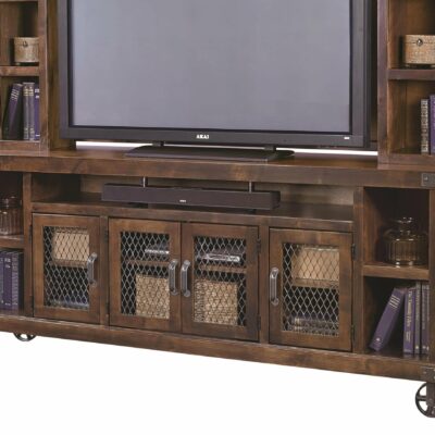 Aspenhome | Living Room 84″ Console with 4 Wire Doors