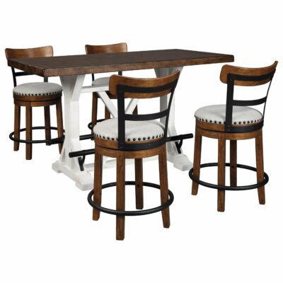 Signature Design by Ashley | Dining Room 5-Piece Counter Height Table Set