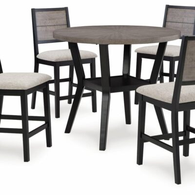 Signature Design by Ashley | Dining Room Counter Height Dining Table And 4 Barstools (Set Of 5)