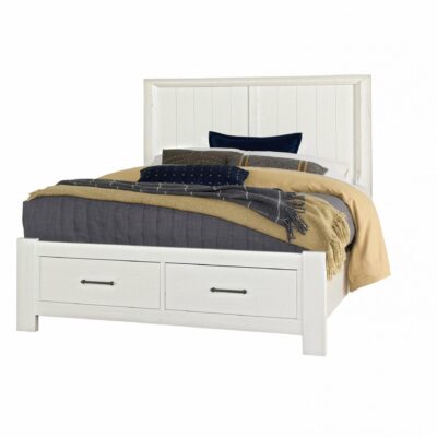 Vaughan Bassett | Bedroom Transitional Rustic Queen Panel Storage Bed