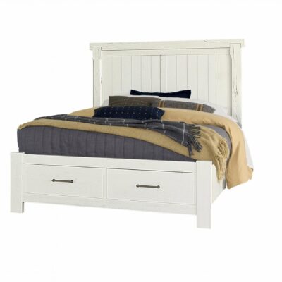 Vaughan Bassett | Bedroom Transitional Rustic Queen Dovetail Storage Bed