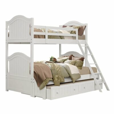 Homelegance | Kids Traditional Twin/Full Bunk Bed with Twin Trundle