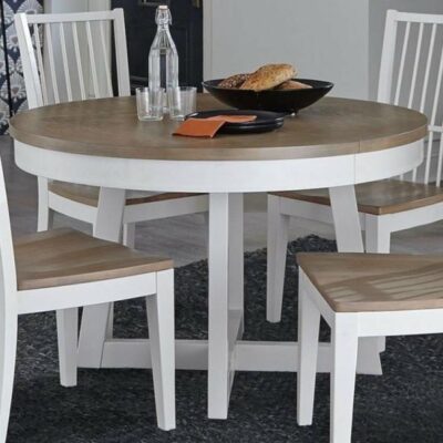 Parker House | Dining Room Transitional 48 Inch Round Dining Table with 18 Inch Table Leaf