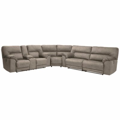 Benchcraft | Living Room Casual Power Reclining Sectional with USB Ports