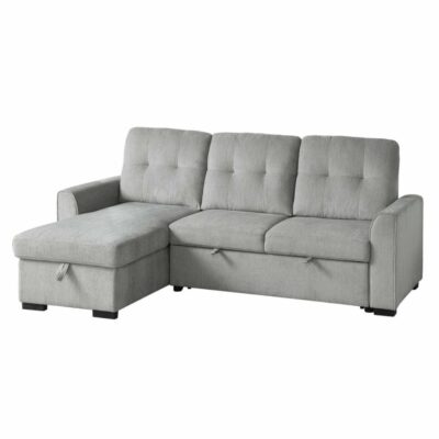 Homelegance | Living Room Transitional 2-Piece Reversible Sectional Sofa with Bed and Storage