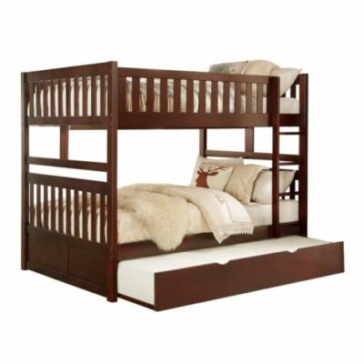 Homelegance | Kids Transitional Full/Full Bunk Bed with Twin Trundle