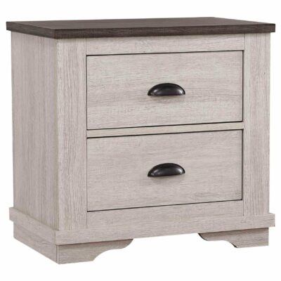 Crown Mark | Bedroom Transitional 2-Drawer Nightstand