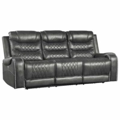 Homelegance | Living Room Power Double Reclining Sofa with Drop-Down Table